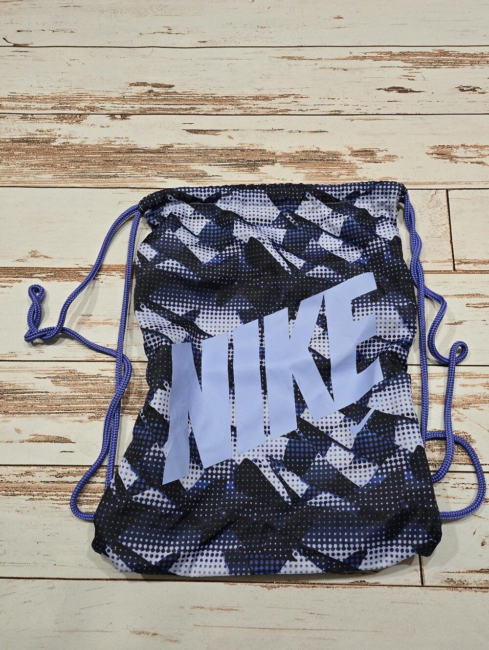 Nike Sling Gym Bag Purple Black Drawstring